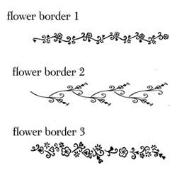 Flowers 3 Border  ImagineDIY   