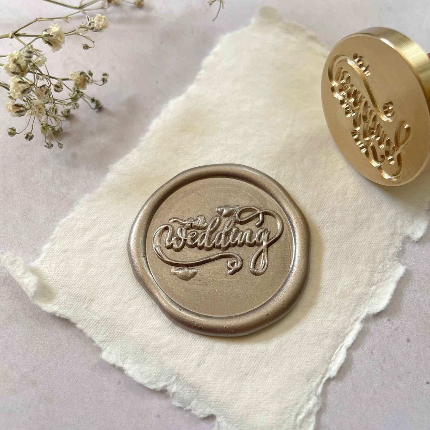 Our Wedding - Large Wax Stamp  ImagineDIY   