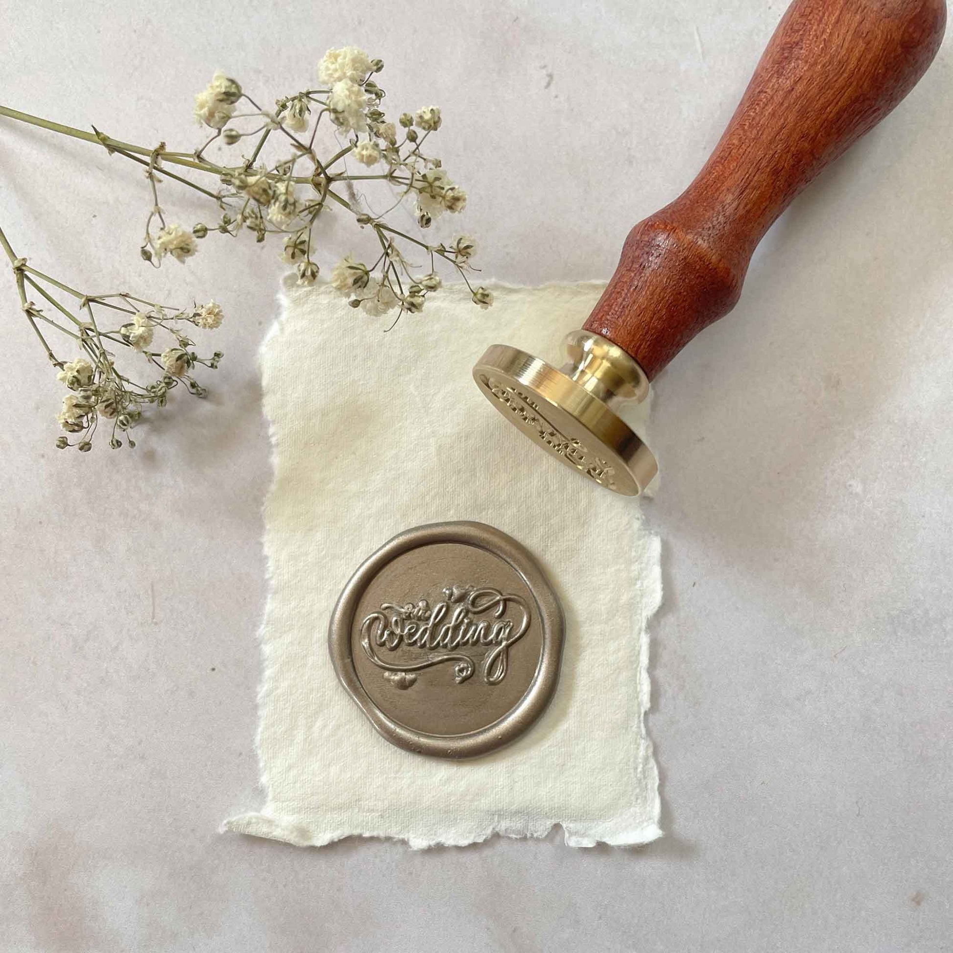 Our Wedding - Large Wax Stamp  ImagineDIY   