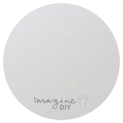 14.5cm Square Invitation Insert - Various Colours  ImagineDIY Pearlised White  