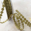 Perluxe Sparkle Dots Ribbon - Gold  ImagineDIY 6mm 1 Meter 