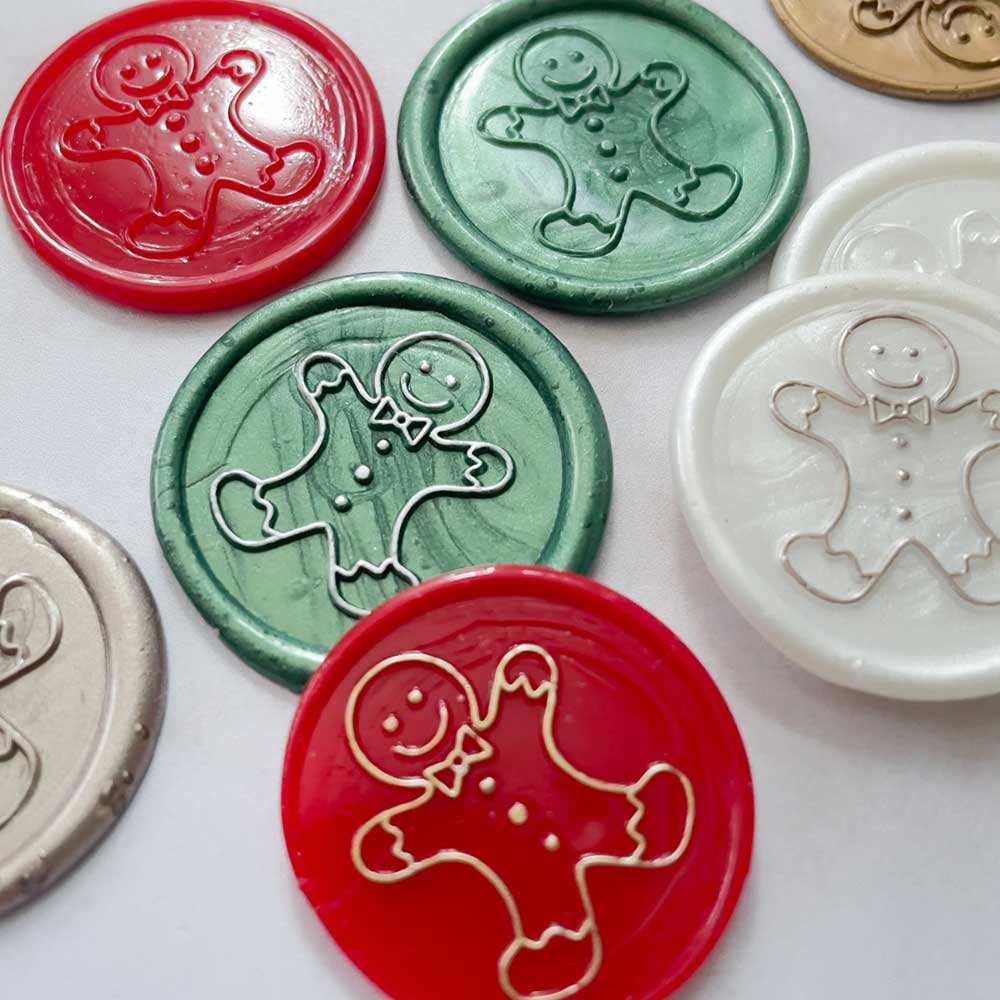 Gingerbread Man - Wax Stamp  ImagineDIY   