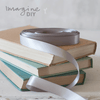 Silver Satin Ribbon  ImagineDIY 13mm 1 Meter 