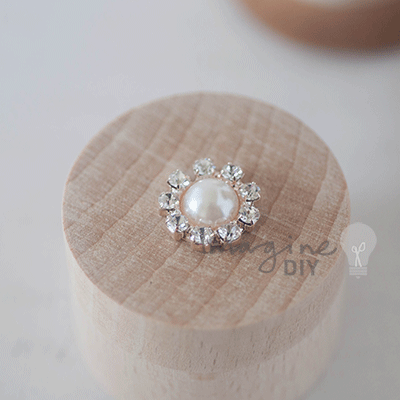 Crystal & Pearl Round Rose Gold