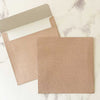 Champagne Gold Glitter Envelope - 16cm square  ImagineDIY   