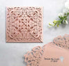 Jaipur Laser Cut Wedding Invitation - Blush Pink  ImagineDIY   