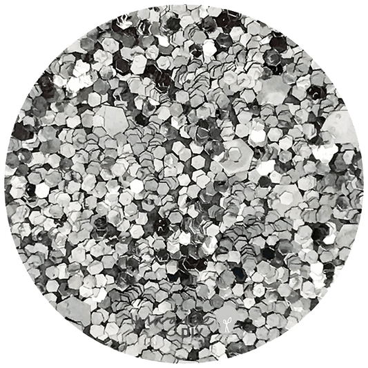 Sequin Glitter Paper - Silver  ImagineDIY   