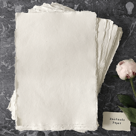Natural White Handmade Paper, Card and Envelopes  ImagineDIY Paper A4 