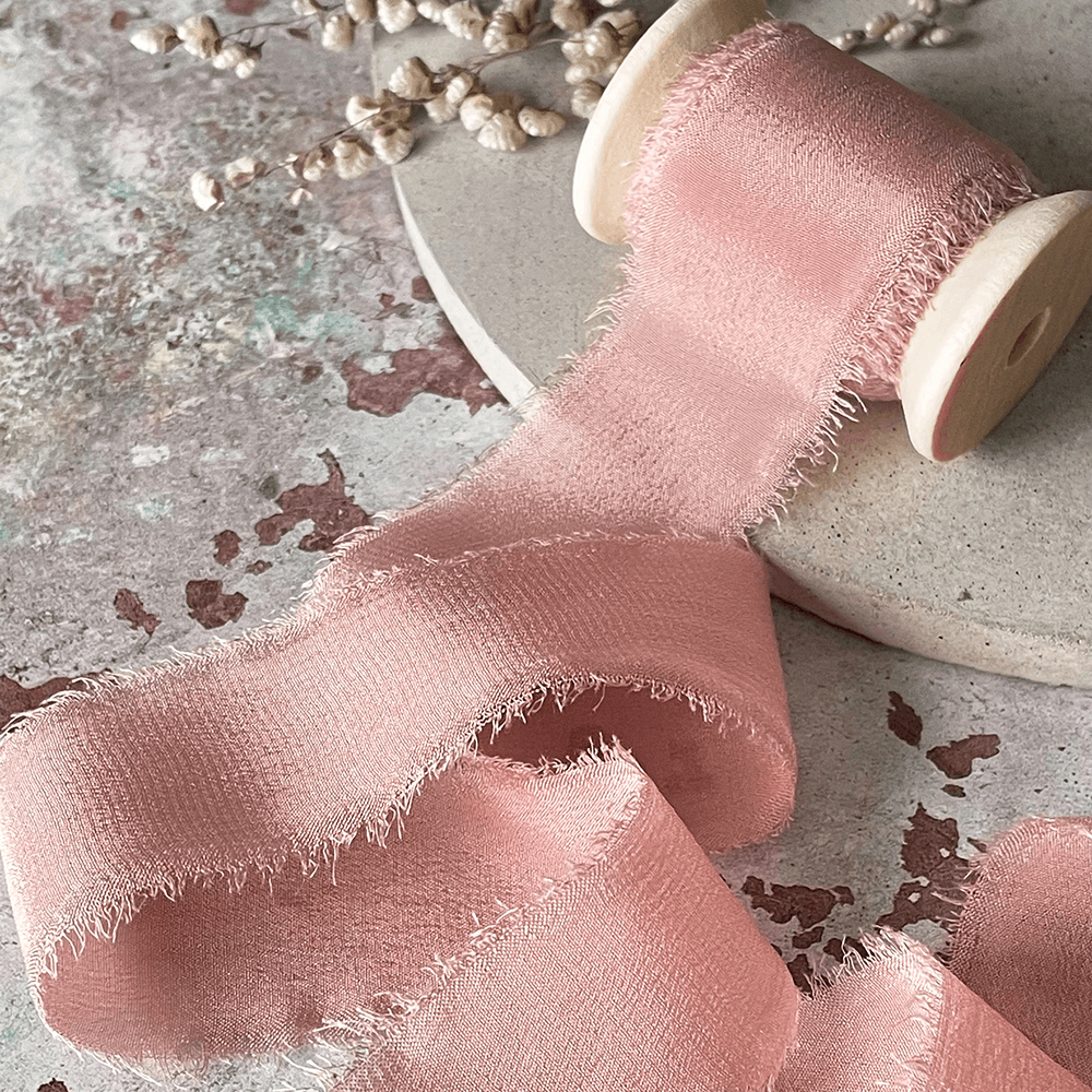 Silk Ribbon in Blush Pink Imagine DIY