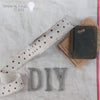 Brown Velvet Polka Dot Ribbon  ImagineDIY 1 Meter  