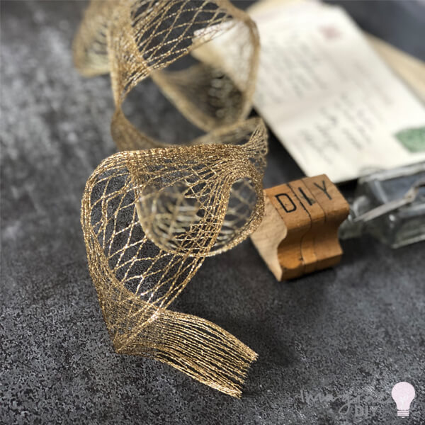 Gold Maze Wire Ribbon - 5 Metre Roll - Imagine DIY