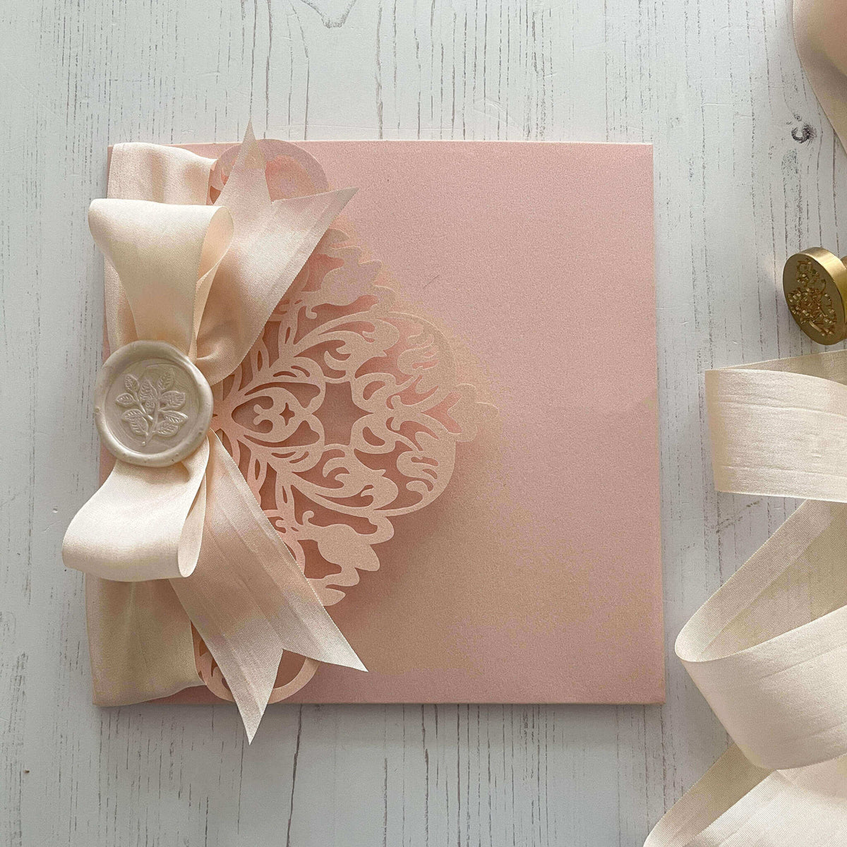Pink Invitations Heart Pink Heart Wedding Invitation Fold I Heart You Pocket Fold Invitation