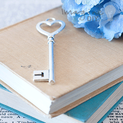 Key_to_my_heart_silver_decorative_diy_wedding_stationery_supplies