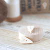 Light Folk Heart Wooden Buttons - Pack of 10  ImagineDIY   