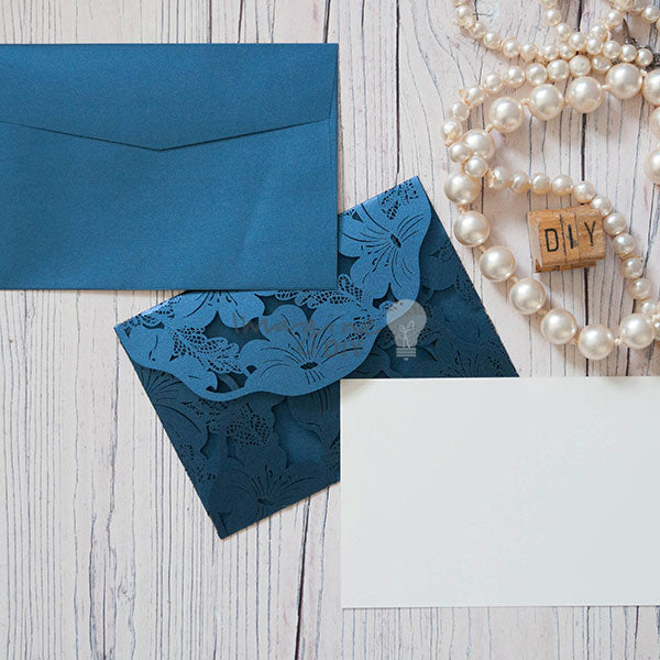 Lily_laser_cut_invitation_navy_with_insert_and_envelope