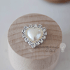 Pearl & Crystal Heart  ImagineDIY Pearl & Crystal Heart  