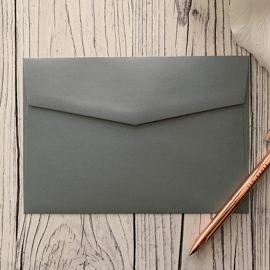 Luxury Pearlised Grey Envelope - 19.5cm x 13.5cm  ImagineDIY   