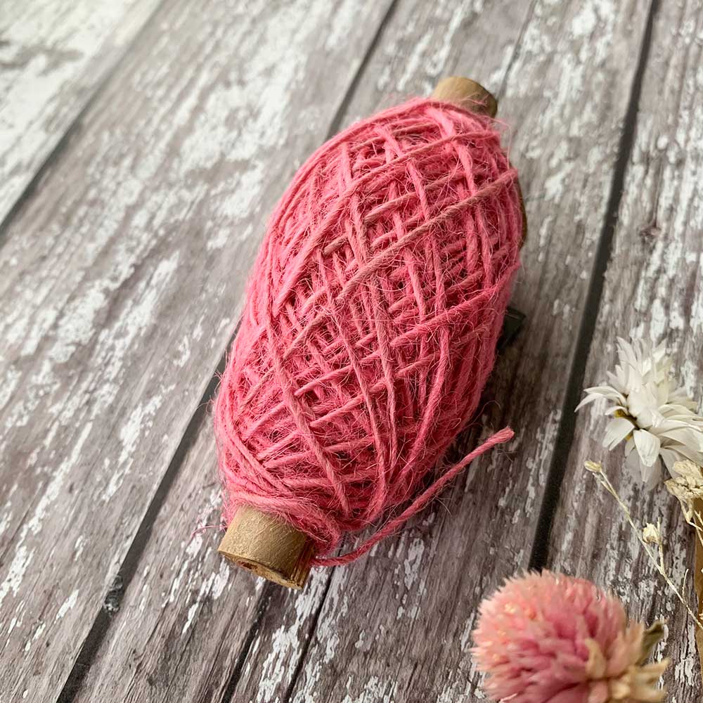 Rose-pink-flaxcord-natural-string