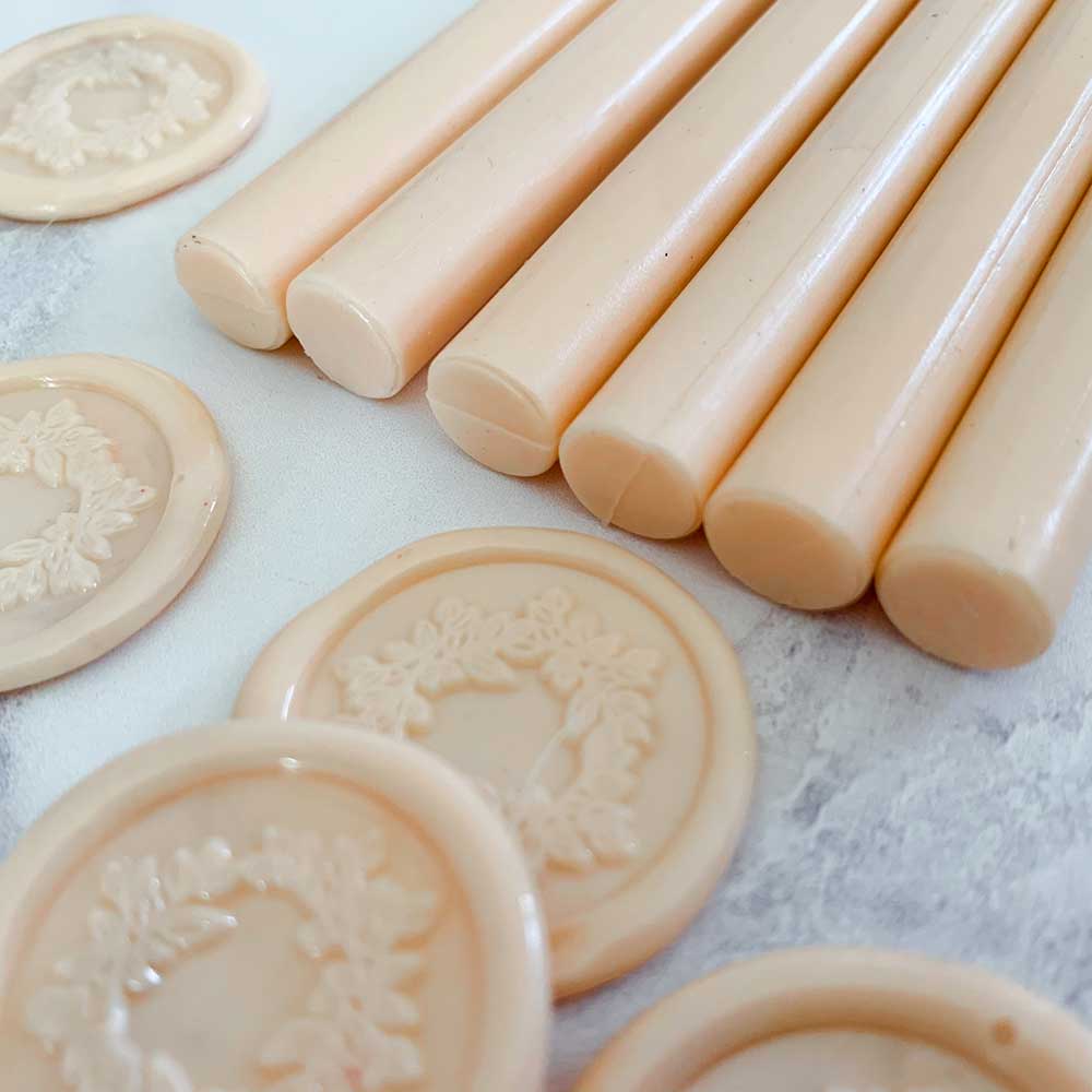 Soft-peach-sealing-wax-sticks