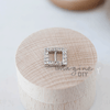 Tiny Square Crystal Buckle  ImagineDIY   