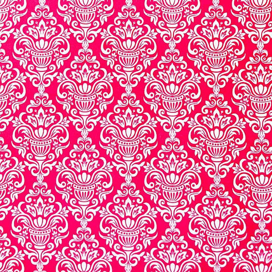 alessandra-rasperry-red-and-white-vintage-pattern-paper