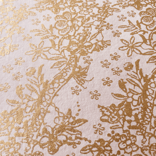 Edwardian Lustre in Blush and Gold (recycled cotton paper)  ImagineDIY   