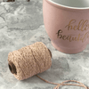 Cotton Lurex Twist Cord - Ivory & Rose Gold  ImagineDIY   