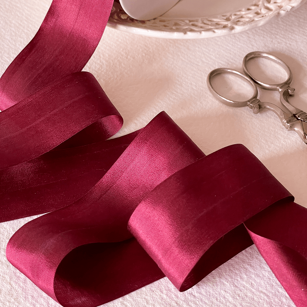 burgundy-habotai-silk-closed-edge-ribbon