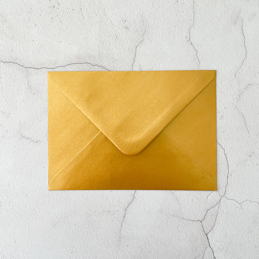 C6 Envelope - Pearlised Gold  ImagineDIY   