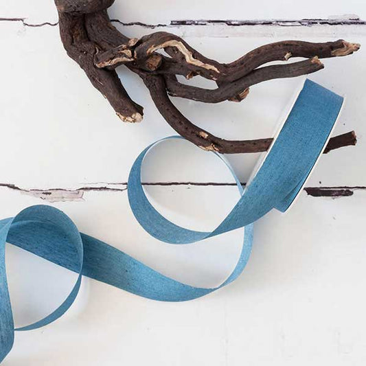 Chambray Blue Denim Ribbon  ImagineDIY 30mm 1 Meter 