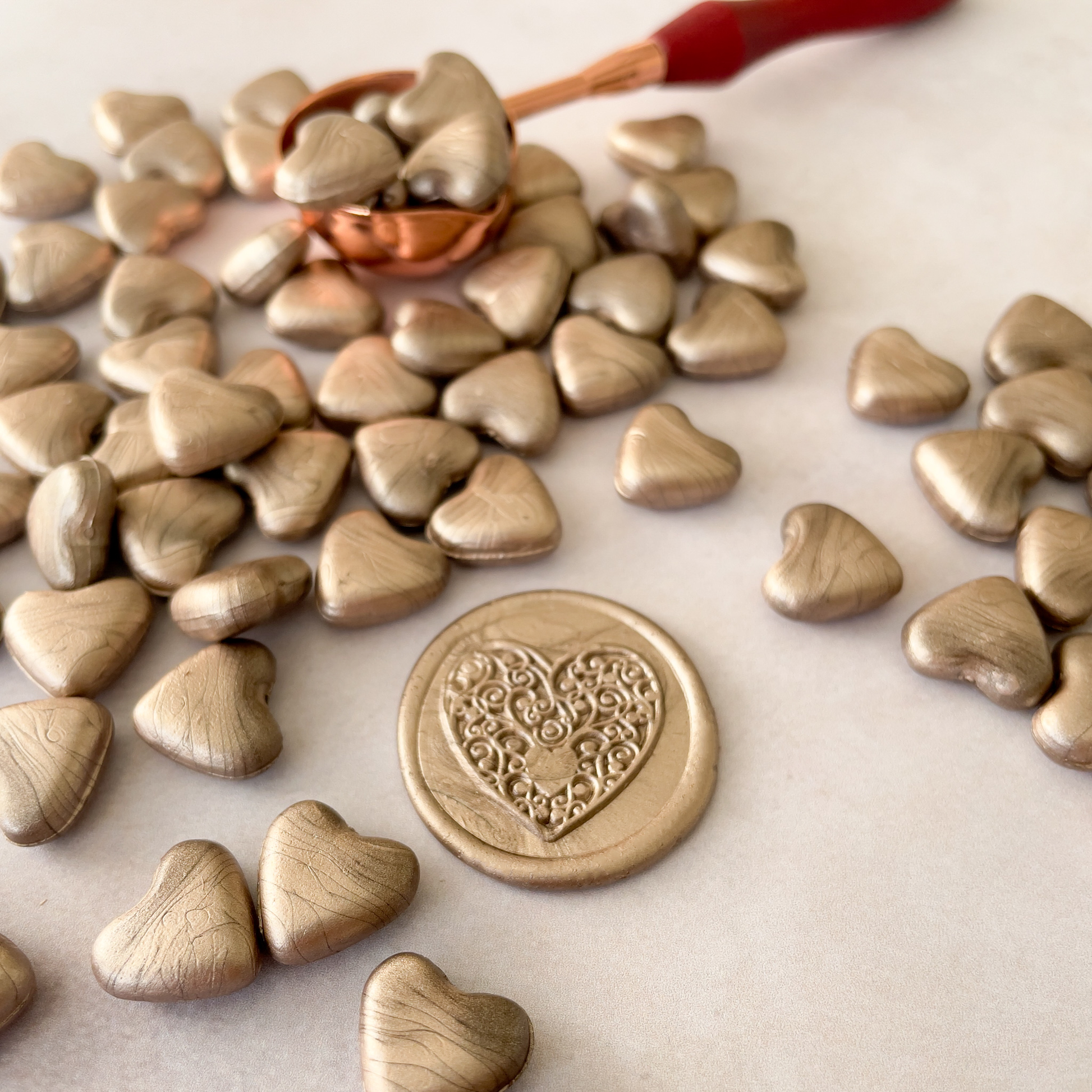 Sealing Wax BEADS - Champagne