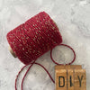 Cotton Lurex Twist Cord - Burgundy & Gold  ImagineDIY   