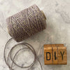 Cotton Lurex Twist Cord - Dusky Lilac & Gold  ImagineDIY   