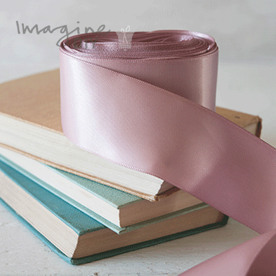 Dusky Pink Satin Ribbon  ImagineDIY 38mm 1 Meter 