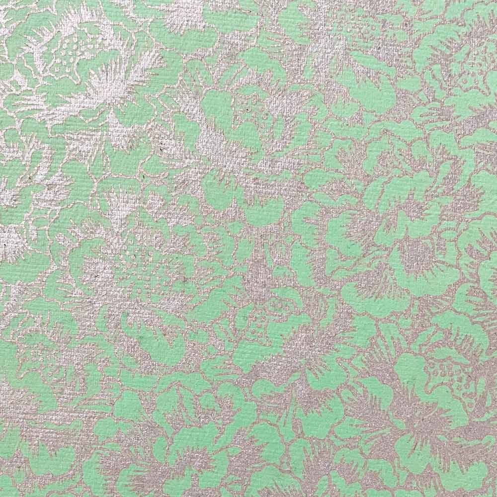 eden-green-and-silver-floral-print-paper
