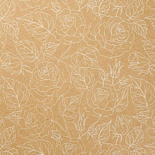 flora-paper-kraft-paper-with-white-floral-pattern