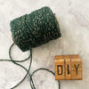 Cotton Lurex Twist Cord - Forest Green & Gold  ImagineDIY   