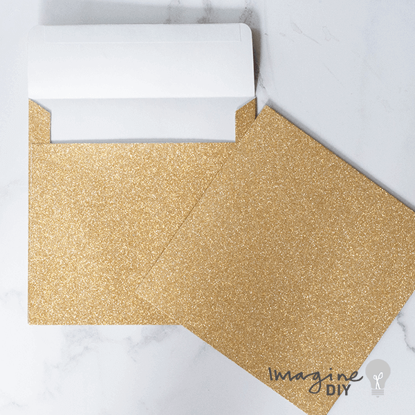 Glitter Envelope Inserts