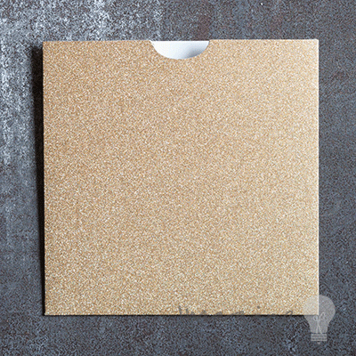 Square Glitter Wallet Gold  ImagineDIY   