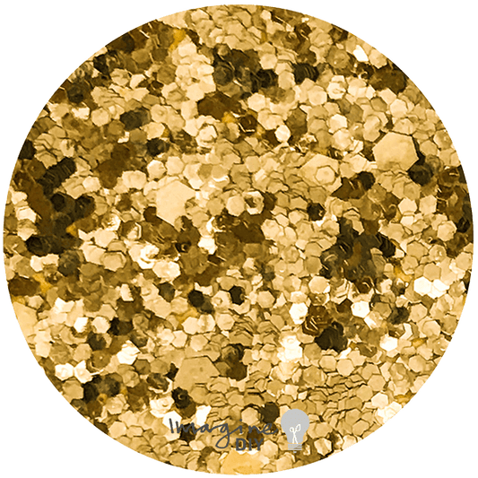 Sequin Glitter Paper - Gold  ImagineDIY   