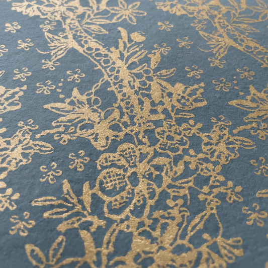 Edwardian Lustre in Grey and Gold (recycled cotton paper)  ImagineDIY   