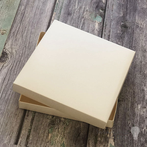 Square Card Box Pearlised Ivory | Invite Box for DIY | Imagine