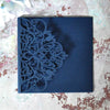 Wisteria Laser Cut Pocket fold Wedding Invitation - Navy  ImagineDIY   