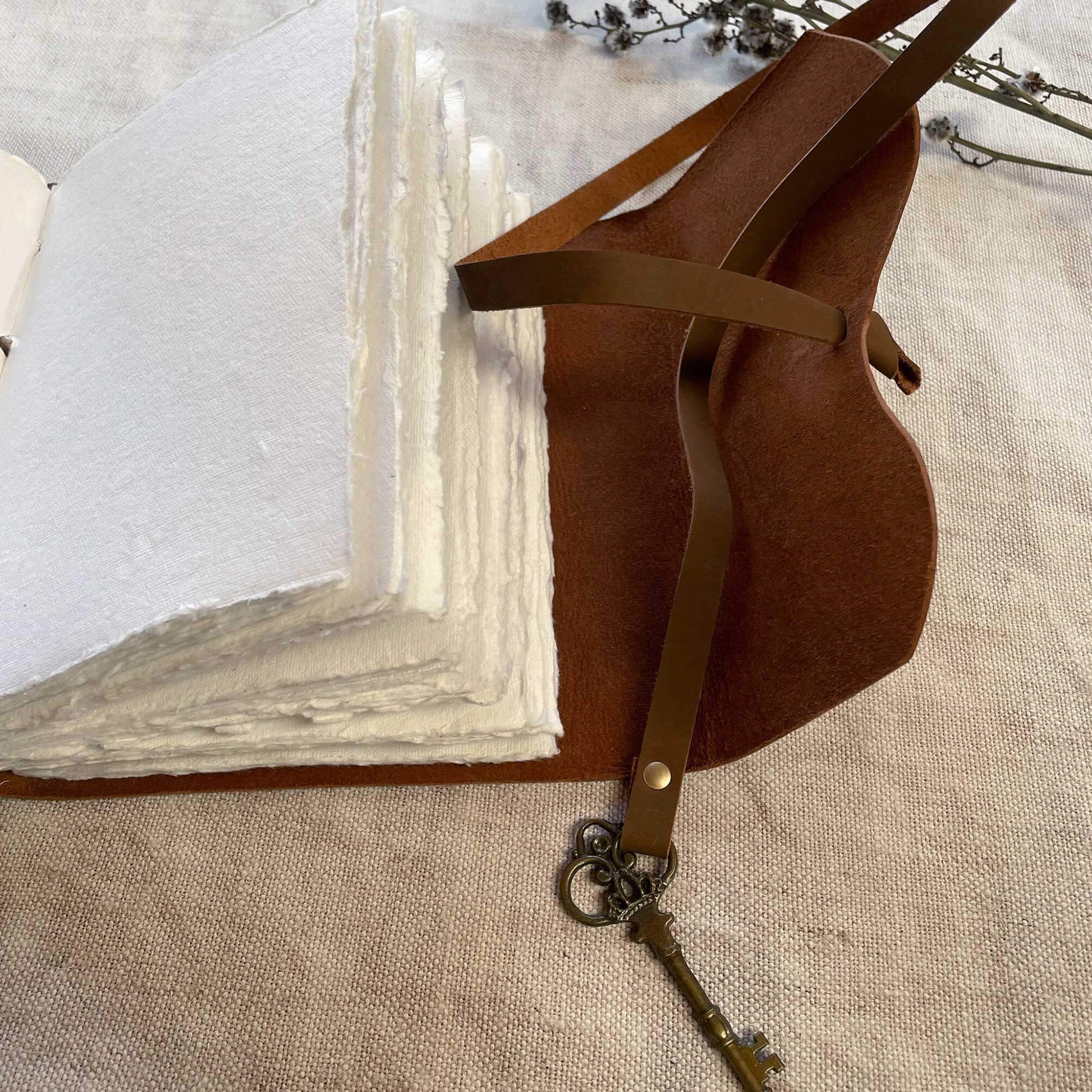 leather-cover-journal-with-handmade-paper-pages