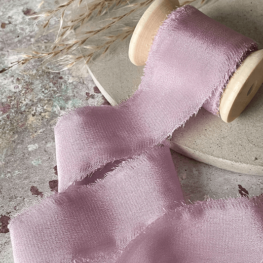 Silk Ribbon in Lilac  ImagineDIY 25mm  