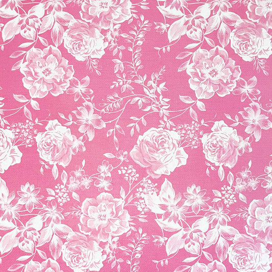 Lois Floral Paper Raspberry  ImagineDIY   