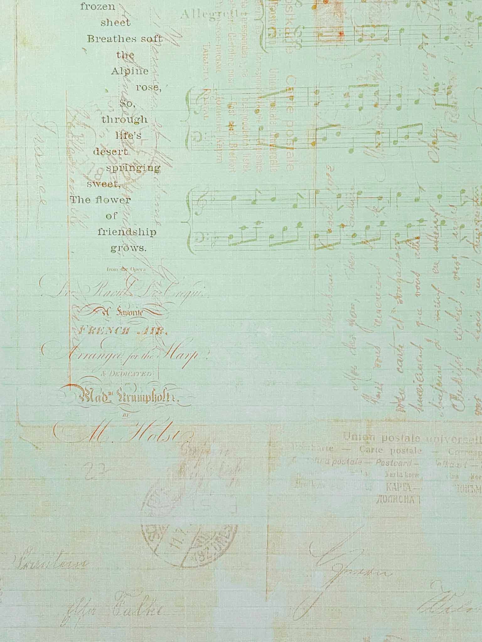 Love Song Paper | Patterned Paper For DIY | Imagine DIY