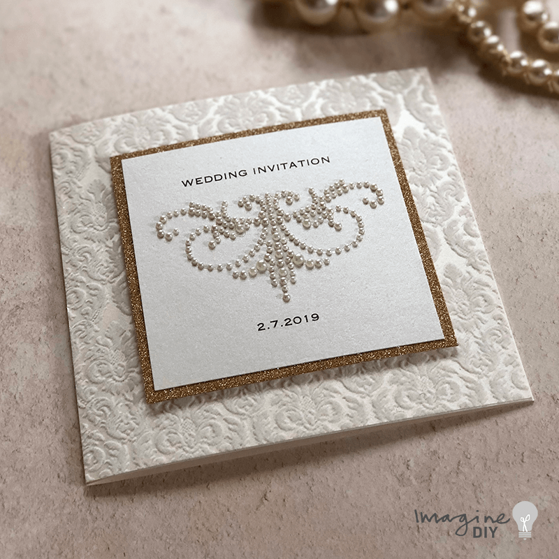 luxury_diy_wedding_invitation_with_pearls