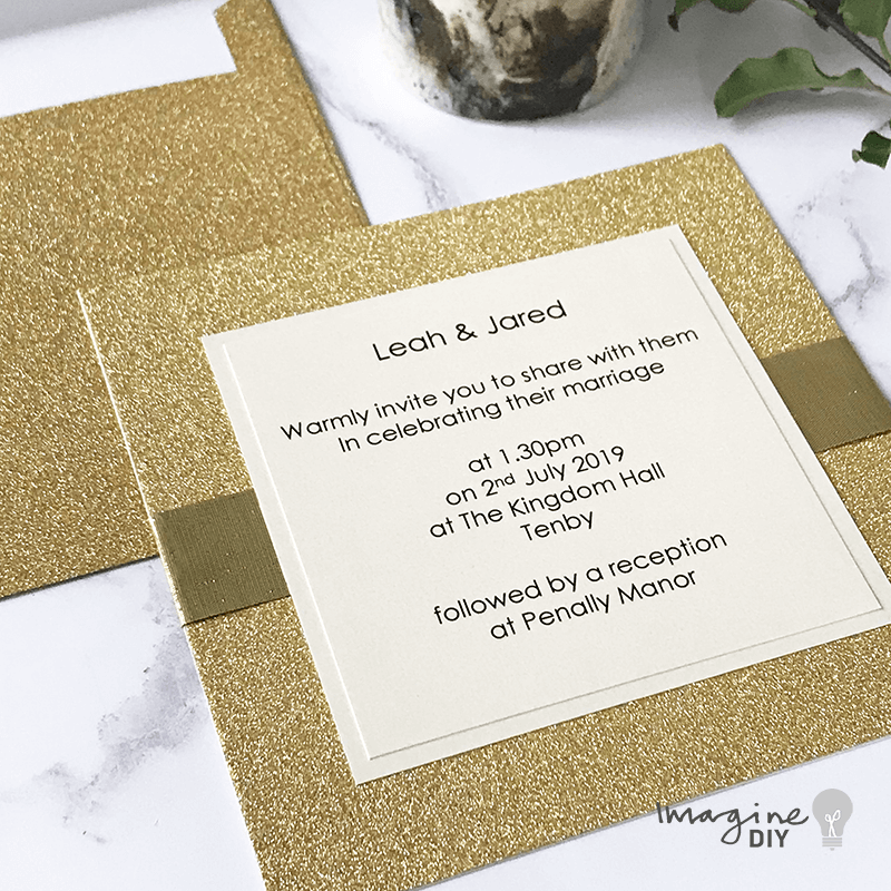 make_your_own_gold_glitter_wedding_invitations