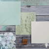 Pearlised Mint Green Envelope - 16.5 x 15cm  ImagineDIY   